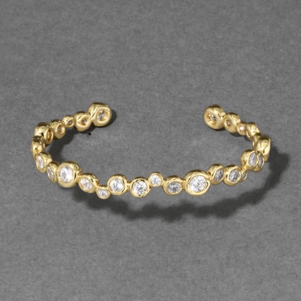 🆕 Alexis Bittar Asterales Gold Skinny Cuff Bracelet- Only 1 left🥳 - Picture 3 of 10